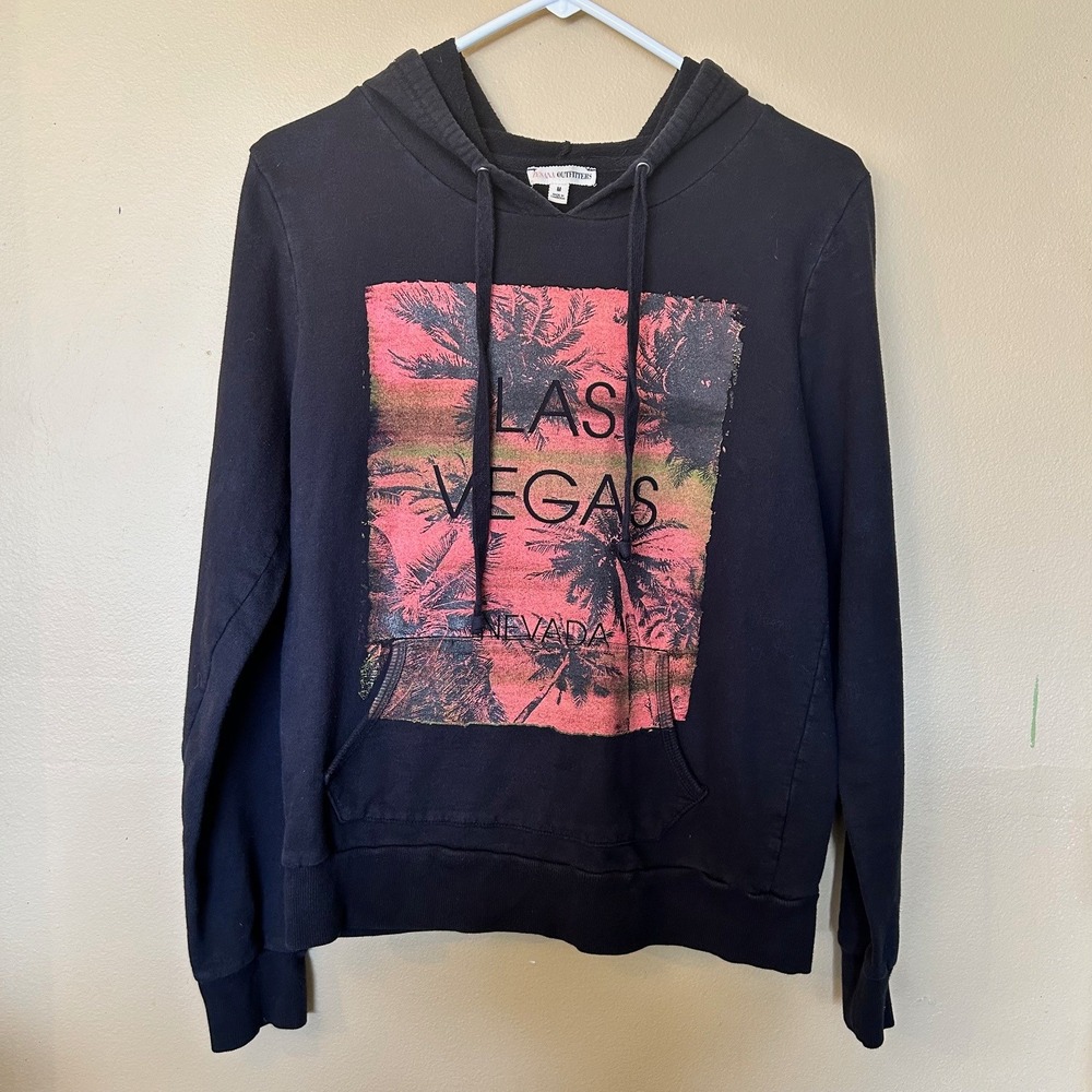 Zenana Hoodie Las Vegas Unisex Size M 100% Cotton